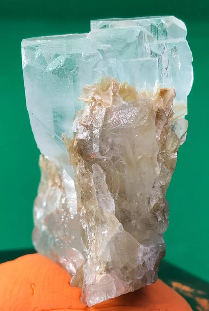 31 g Natural Aquamarine Specimen Crystal with Mica from Pakistan