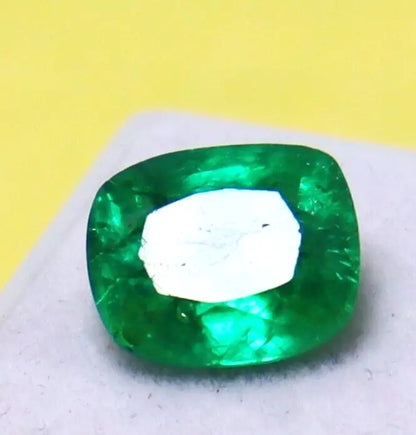 Emerald Loose Gemstone AAA+ Natural Certified Columbian Cushion Cut