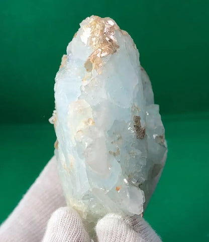 Beautiful Natural Aquamarine Specimen with Mica Crystal from Skardu