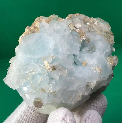 Beautiful Natural Aquamarine Specimen with Mica Crystal from Skardu