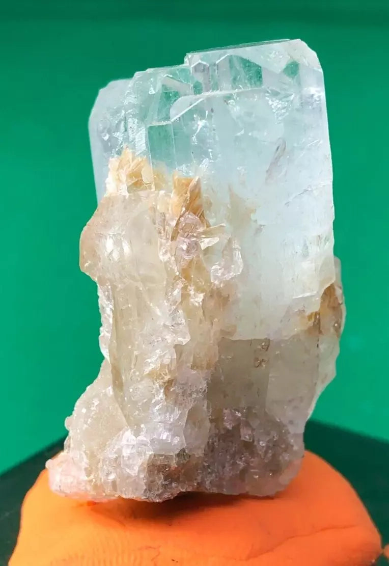 31 g Natural Aquamarine Specimen Crystal with Mica from Pakistan