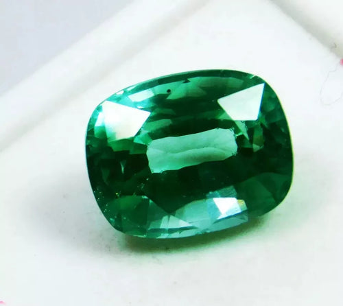 COLOMBIAN EMERALD EGL CERTIFIED Superb Natural 10 CT CUSHION CUT LOOSE GEMSTONE