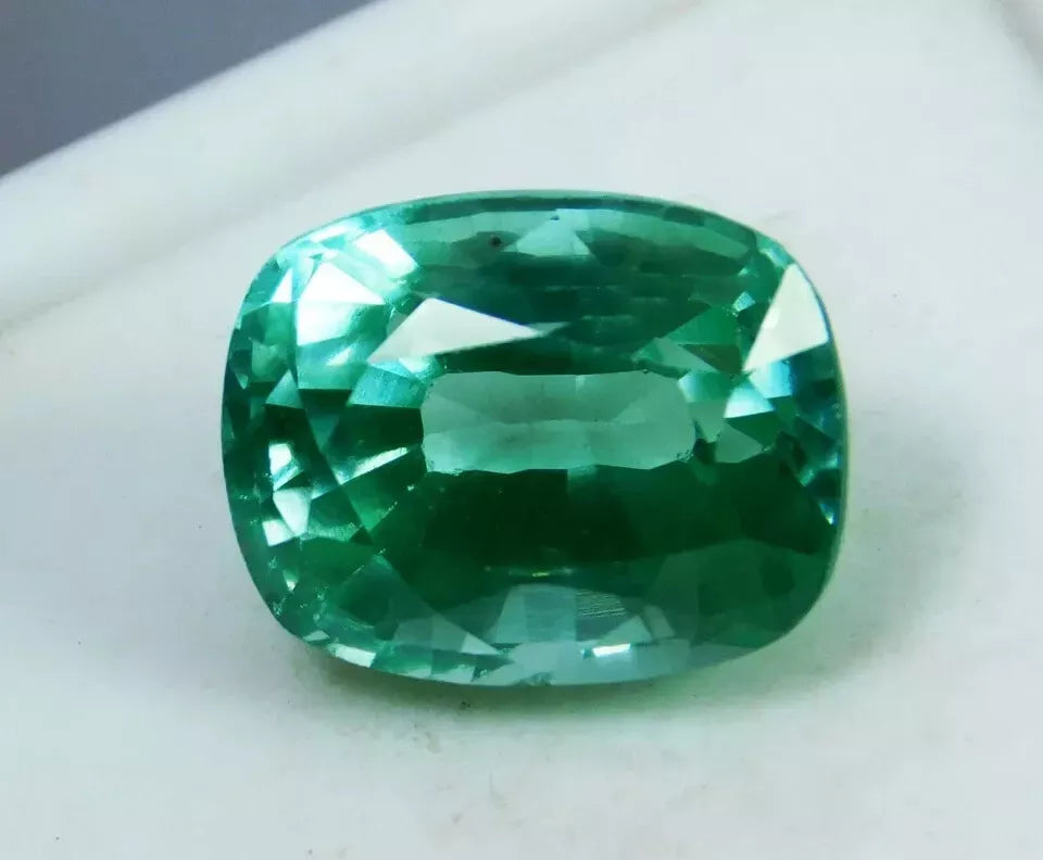 COLOMBIAN EMERALD EGL CERTIFIED Superb Natural 10 CT CUSHION CUT LOOSE GEMSTONE