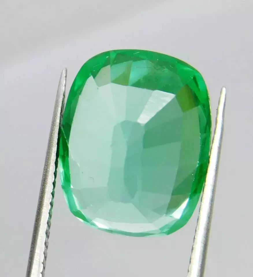 COLOMBIAN EMERALD EGL CERTIFIED Superb Natural 10 CT CUSHION CUT LOOSE GEMSTONE