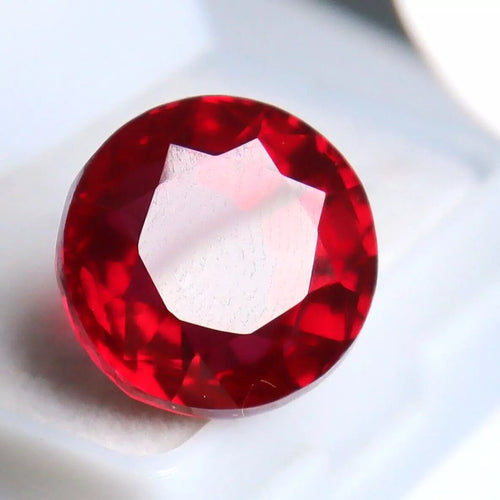 Round cut AAA Quality Burmese Pigeon Red Ruby Natural Loose Gemstone