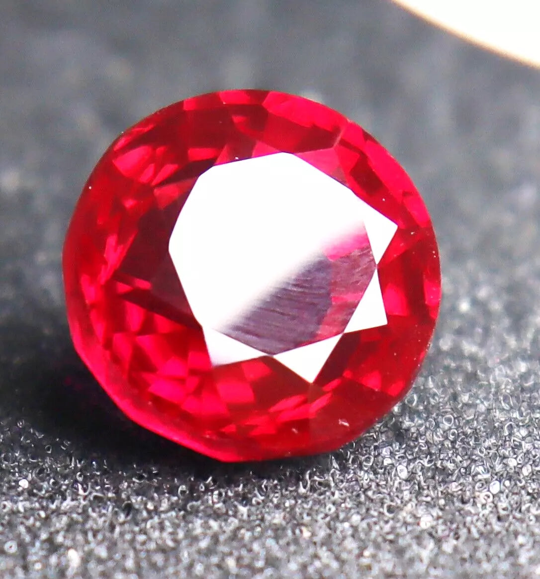 Round cut AAA Quality Burmese Pigeon Red Ruby Natural Loose Gemstone